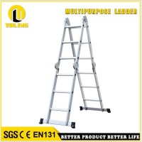 Sturdy multipurpose aluminum ladder with big hinge and folding ladder with hinge TL-403B