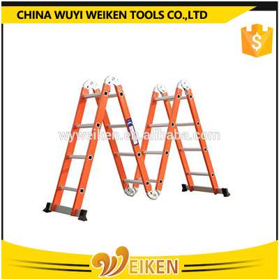 En131 certify orange color aluminium Step Stand ladder