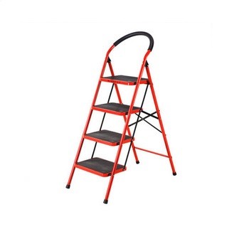 factory supply portable stairs metal iron ladder 4 step steel stairs